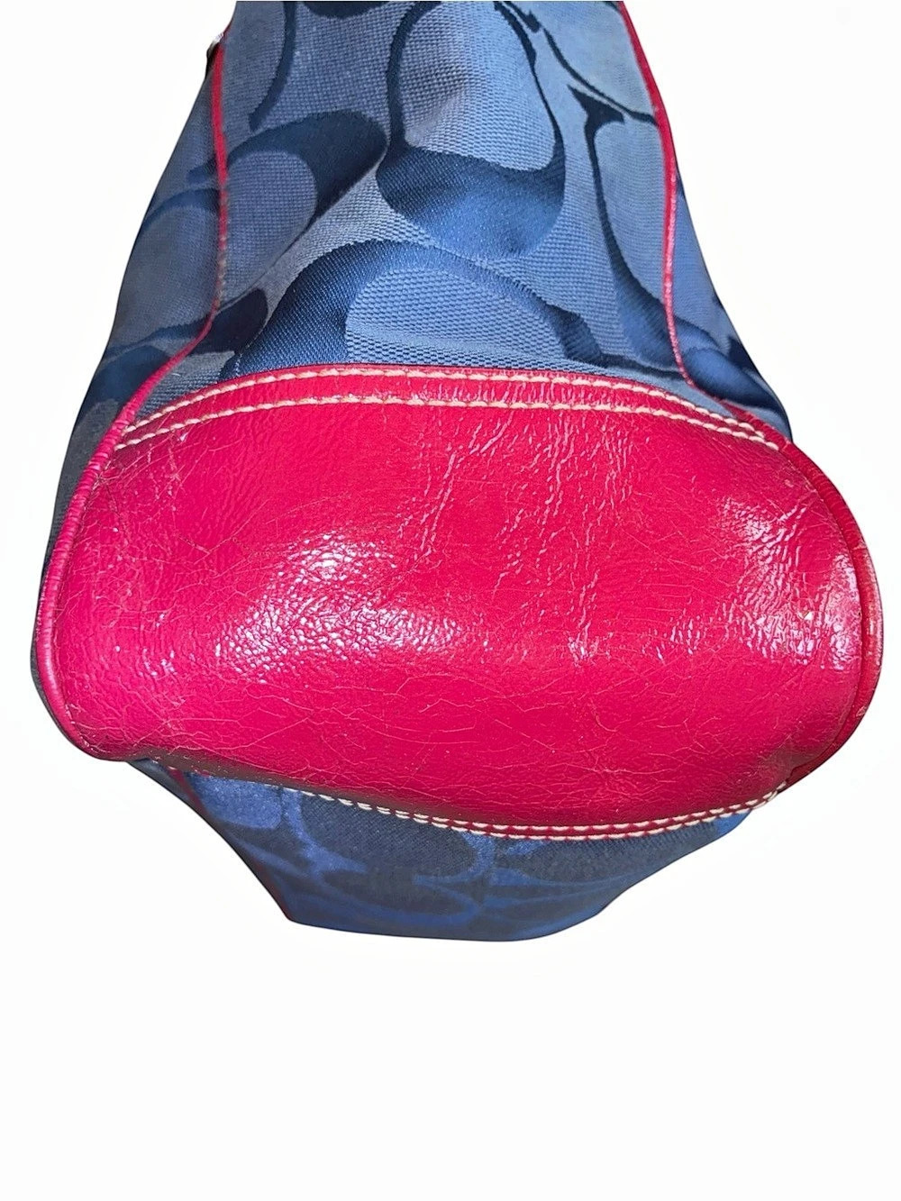 Coach Laura Signature Tote Blue & Pink Logo Tote Bag - Picture 6 of 7